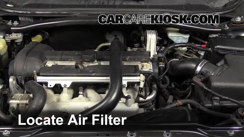 2008 Volvo S60 2.5T 2.5L 5 Cyl. Turbo Air Filter (Engine) Replace